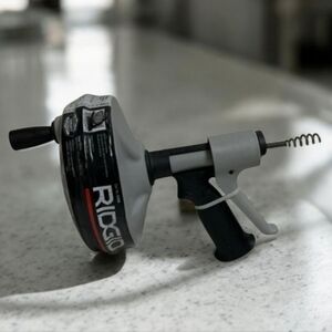 Ridgid 25ft Kwik-Spin+ ¼ in Auger Drain Cleaning Snake w/ Autofeed Plumbing Tool